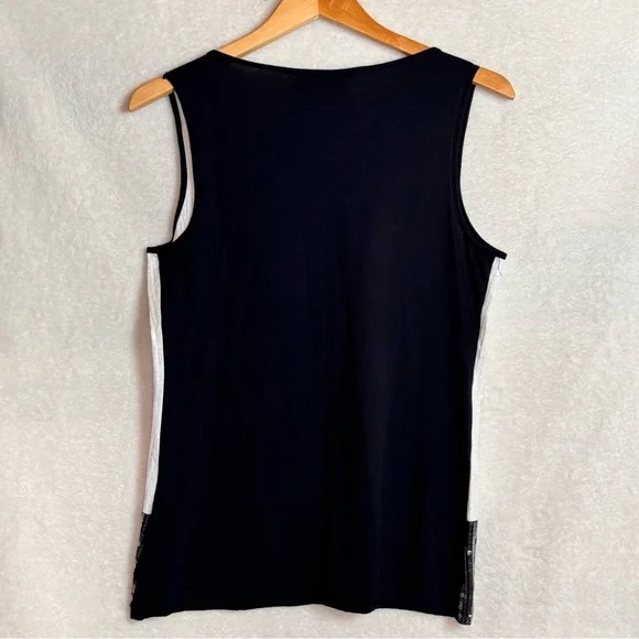 LAST CALL FINAL PRICE GREAT DEAL NEW Dana Buchman Lush retreat sequin tank small - Picture 5 of 6